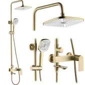 REA - Sprchový set STORM GOLD BRUSH REA-P9536