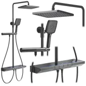 REA - Sprchový set s termostatem Pedro Titanium REA-P0896