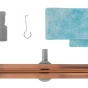 REA - Odtokový žlab Neox Slim pro Brushed Copper 90 REA-G4808