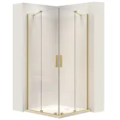 REA - Sprchová kabina Montana Double Gold Brush 90x90 REA-K6636