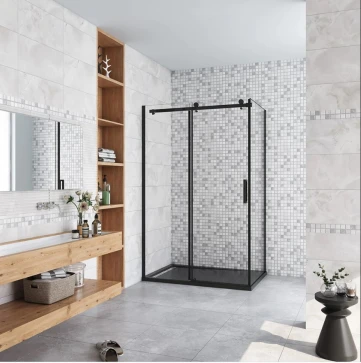 Sprchový kout DIAMOND BLACK 140x90 L/P varianta