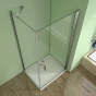 Obdélníkový sprchový kout MELODY D1 76x70 s jednokřídlými dveřmi