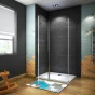 Obdélníkový sprchový kout MELODY B5 80x70 s jednokřídlými dveřmi s pevnou stěnou 
