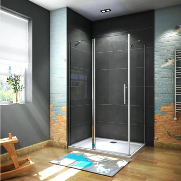 Obdélníkový sprchový kout MELODY B5 90x70 s jednokřídlými dveřmi s pevnou stěnou