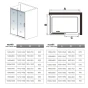 Obdélníkový sprchový kout HARMONY F2 120x80 L/P varianta 