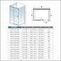 Třístěnný sprchový kout HARMONY U3 80x140x80 L/P varianta včetně sprchové vaničky z litého mramoru