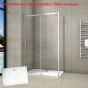 Obdélníkový sprchový kout HARMONY F2 100x80 L/P varianta včetně sprchové vaničky z litého mramoru 