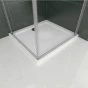Sprchový kout SOLO D1 R76, 76x76x185 se dvěma jednokřídlými dveřmi, rohový vstup 