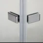 Sprchový kout MELODY F5 120x70 s jednokřídlými dveřmi s pevnou stěnou, (dveře 120 / boční stěna 70) 