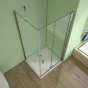 Obdélníkový sprchový kout MELODY B8 70x80 se zalamovacími dveřmi včetně sprchové vaničky z litého mramoru