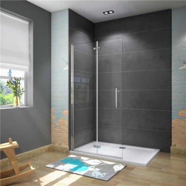 Zalamovací WALK-IN zástěna Melody WF1 106,5x195, čiré sklo 