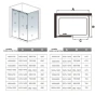 Sprchový kout DIAMOND 110x80 L/P varianta včetně sprchové vaničky z litého mramoru