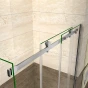 Sprchový kout DIAMOND 140x80 L/P varianta včetně sprchové vaničky z litého mramoru