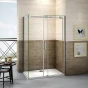 Sprchový kout DIAMOND 160x80 L/P varianta včetně sprchové vaničky z litého mramoru