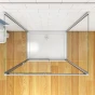 Třístěnný sprchový kout SYMPHONY U3 120x70x70 s posuvnými dveřmi