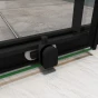 Sprchový kout SIMPLE BLACK 90x80 L/P varianta, rohový vstup
