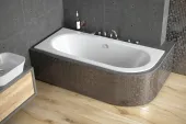 Asymetrická vana AVITA SLIM 150 x 75 cm - levé provedení (VANAVIT150SLIML)
