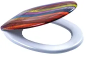 Ridder Shabby Stripes WC sedátko, soft close, duroplast, barevné, 02122100 (263271)