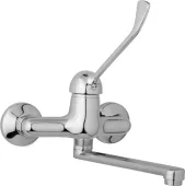 JB Sanitary Slim Lékařská nástěná umyvadlová baterie, ramínko ploché 200 mm, rozteč 150 mm, chrom, A20 35 00 (231847)