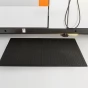Černá gumová protiúnavová olejivzdorná průmyslová rohož (25% nitrilová pryž) - 90 x 60 x 1,4 cm