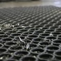 Černá gumová protiúnavová protiskluzová olejivzdorná průmyslová rohož (100% nitrilová pryž) High-Duty Grit - 150 x 90 x 1,3 cm