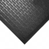 Černá gumová protiskluzová průmyslová rohož - 150 x 85 x 0,6 cm