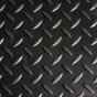 Černá gumová protiskluzová rohož (25% nitrilová pryž) (okraj) Comfort-Lok - 80 x 70 x 1,2 cm