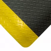 Černo-žlutá gumová protiúnavová laminovaná průmyslová rohož - 18,3 m x 120 cm x 1,5 cm
