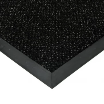 Černá textilní čistící vnitřní vstupní rohož Cleopatra Extra - 60 x 80 x 0,9 cm