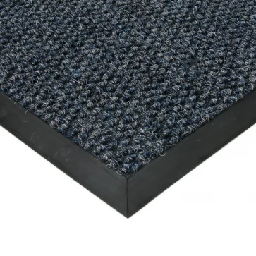 Modrá textilní zátěžová vstupní čistící rohož Fiona - 50 x 80 x 1,1 cm