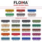 Černá gumová modulová puzzle dlažba (roh) FLOMA FitFlo SF1050 - 95,6 x 95,6 x 1,6 cm
