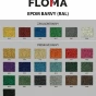 Černá gumová modulová puzzle dlažba (okraj) FLOMA FitFlo SF1050 - 95,6 x 95,6 x 1,6 cm