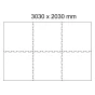 Černá gumová modulová puzzle dlažba (roh) FLOMA FitFlo SF1050 - 95,6 x 95,6 x 0,8 cm