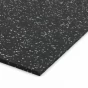 Černo-šedá gumová modulová puzzle dlažba (okraj) FLOMA FitFlo SF1050 - 95,6 x 95,6 x 1,6 cm