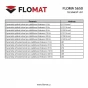 Antivibrační tlumící rohož (deska) z granulátu FLOMA UniPad S650 - 200 x 100 x 6 cm