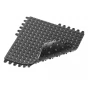 Černá gumová průmyslová rohož De-Flex - 45 x 45 x 1,9 cm