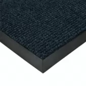 Modrá textilní zátěžová čistící rohož Catrine - 200 x 200 x 1,35 cm