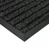 Černá textilní zátěžová čistící rohož Shakira - 50 x 90 x 1,6 cm