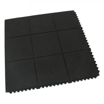 Gumová protiúnavová rohož FLOMA Solid Top Tile - 91,5 x 91,5 x 1,6 cm