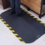 Černo-žlutá protiúnavová protiskluzová rohož - délka 61 cm, šířka 84 cm, výška 2,2 cm