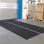 Černá textilní extra odolná čistící vstupní rohož pro vysokozdvižné vozíky FLOMA Lift Truck - 115 x 170 x 0,63 cm
