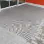Textilní hliníková čistící vstupní vnitřní kartáčová rohož Alu Low Extra - 80 x 120 x 1 cm