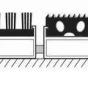 Hliníková gumová čistící vstupní kartáčová venkovní rohož Alu Extra - 60 x 90 x 2,2 cm