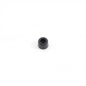Černý gumový kónický doraz s dírou pro šroub FLOMA - průměr 2,2 cm x 1,5 cm