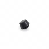 Černý gumový doraz nástrčný do díry FLOMA - průměr 1,9 cm x 1,1 cm a výška krku 0,2 cm