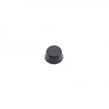 Černý gumový doraz návlečný pro hlavu šroubu FLOMA - průměr 1,7 cm x 0,9 cm