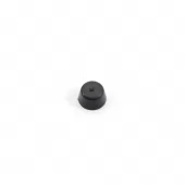 Černý gumový doraz návlečný pro hlavu šroubu FLOMA - průměr 1,5 cm x 0,9 cm