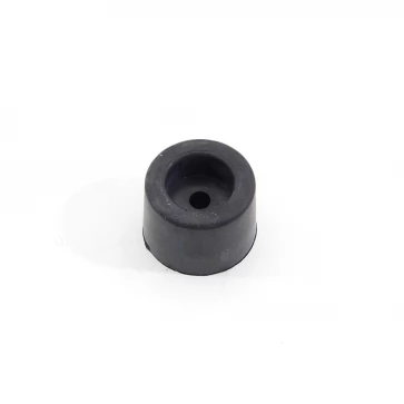 Černý gumový kónický doraz s dírou pro šroub FLOMA - průměr 5 cm x 3,5 cm
