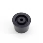 Černý gumový kónický doraz s dírou pro šroub FLOMA - průměr 7 cm x 5 cm
