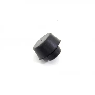 Černý gumový doraz nástrčný do díry FLOMA - průměr 2,8 cm x 1,3 cm a výška krku 0,2 cm